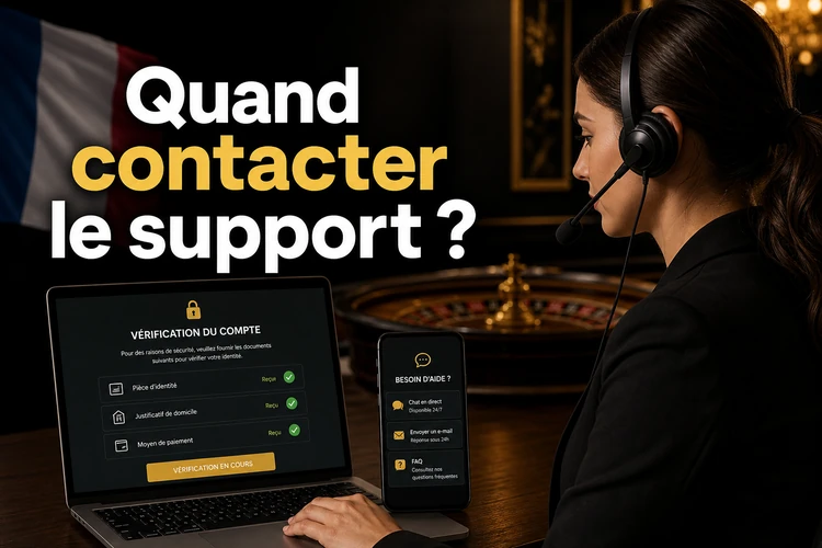 Quand contacter le support ?