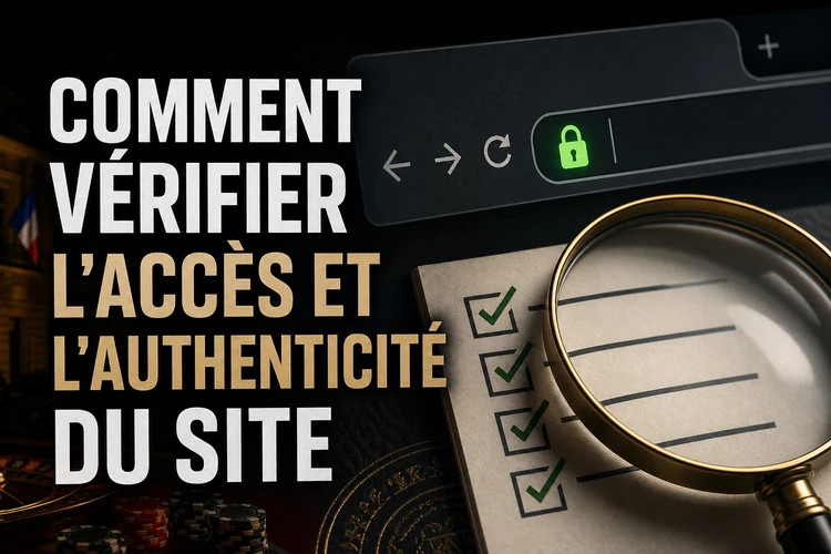 Comment vérifier l'accès et l'authenticité du site