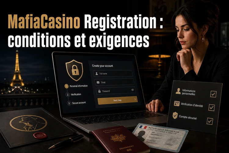 MafiaCasino Registration : conditions et exigences